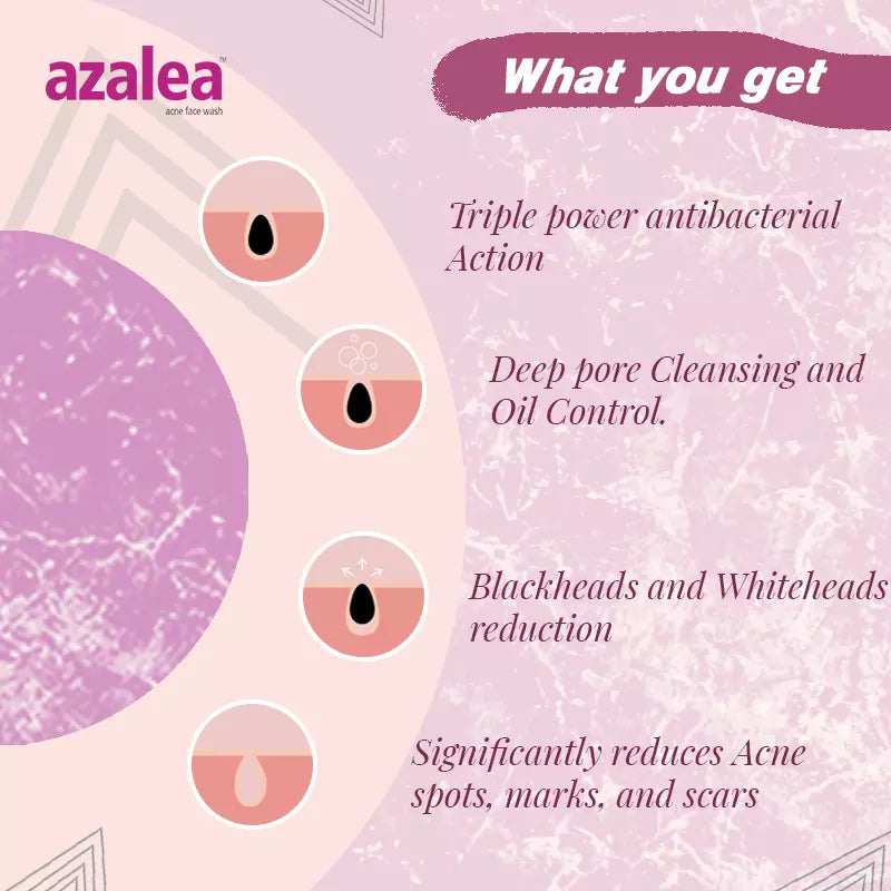 Azalea Acne Face Wash - Klaycart