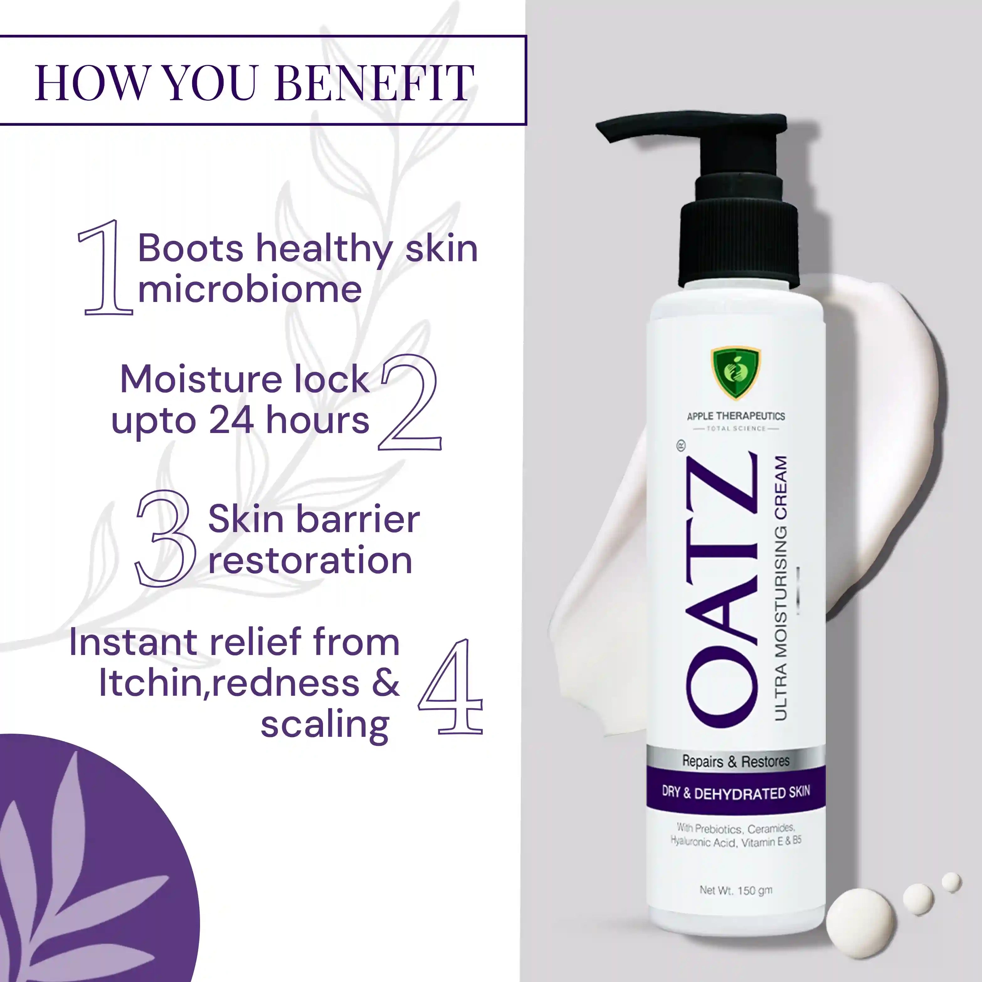 benefits of OATZ Ultra Moisturising Cream