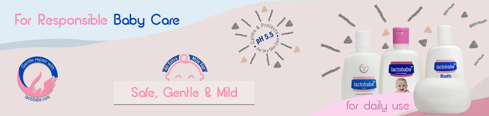 lactobabe collection for dry skin treatment