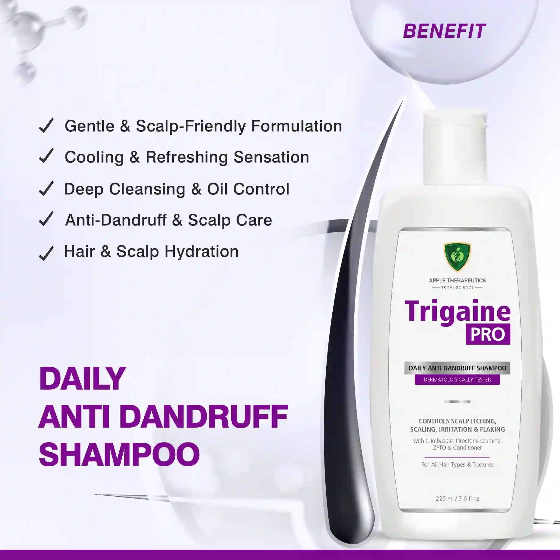 benefits of trigaine pro anti dandruff shampoo