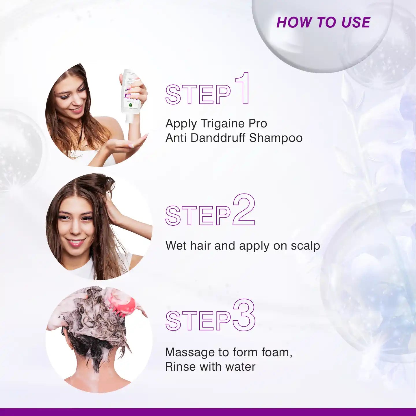 how to use anti dandruff shampoo