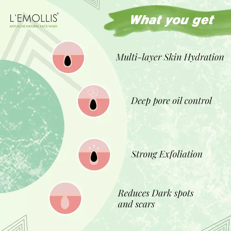 L'emollis Anti Acne Natural Neem Face Wash - Klaycart