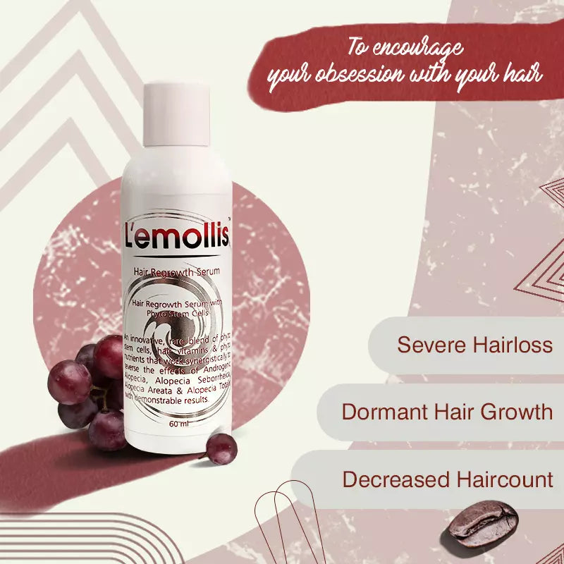 lemollis hair regrowth serum for men and women