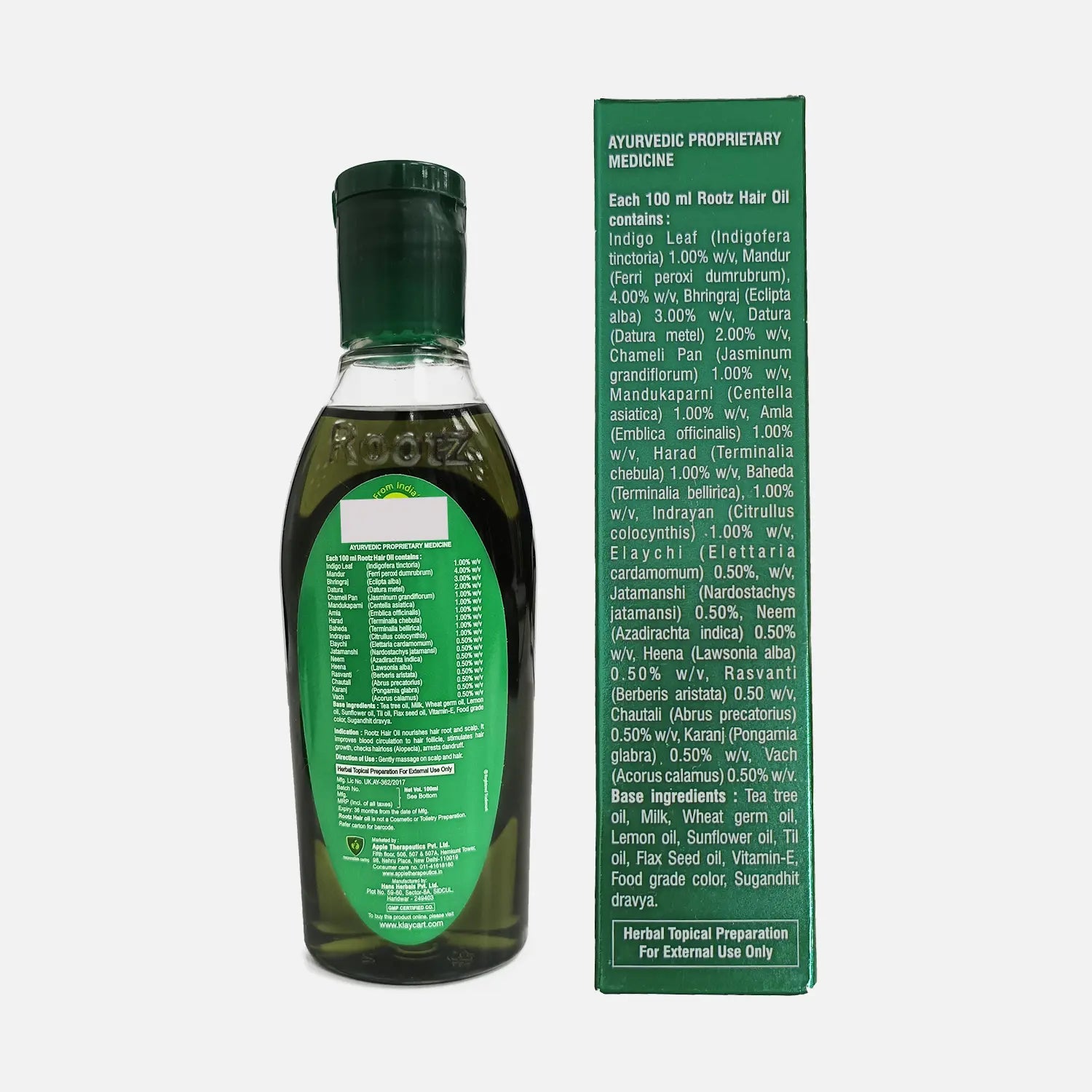 Rootz Hair Oil - Klaycart