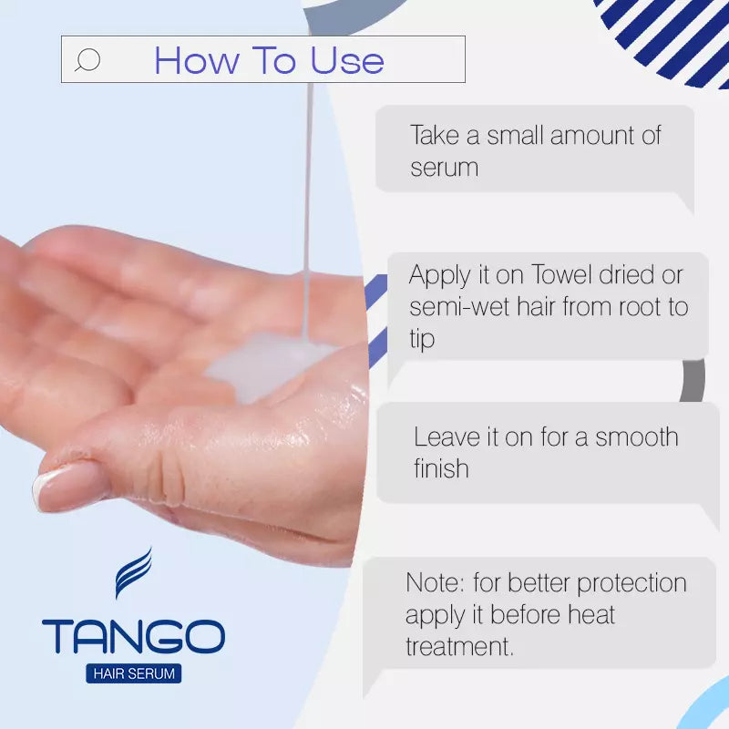 how to use tango hair smoothing serum