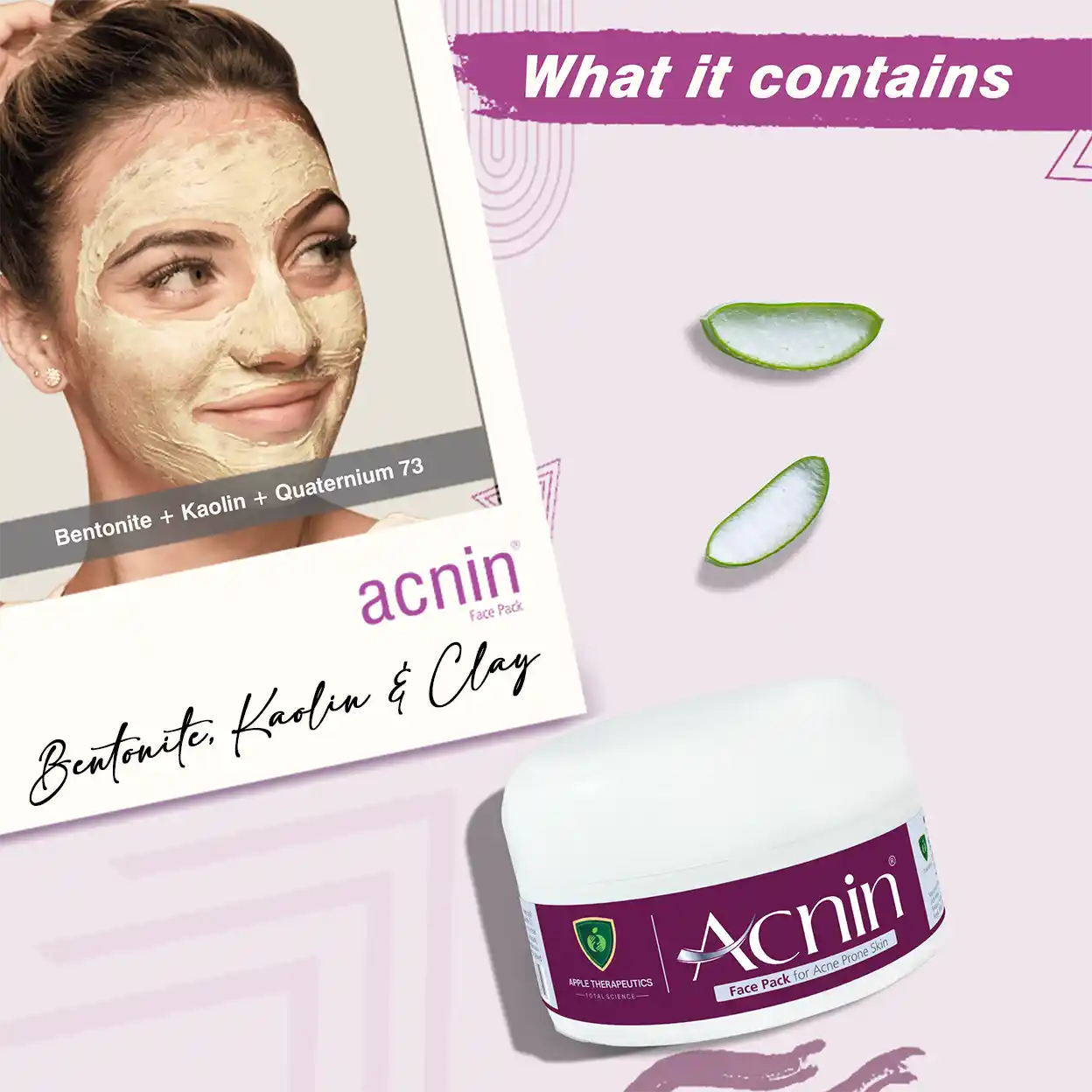 acnin face pack contains