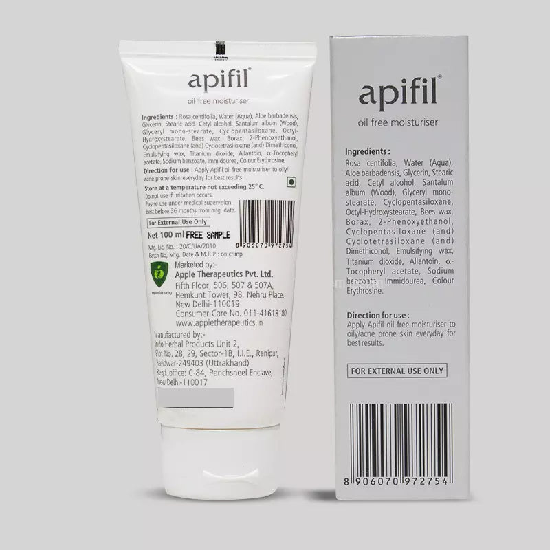 Apifil Oil Free Moisturizer For Oily Acne Prone Skin Apifil Oil Free Moisturizer For Oily Acne Prone Skin