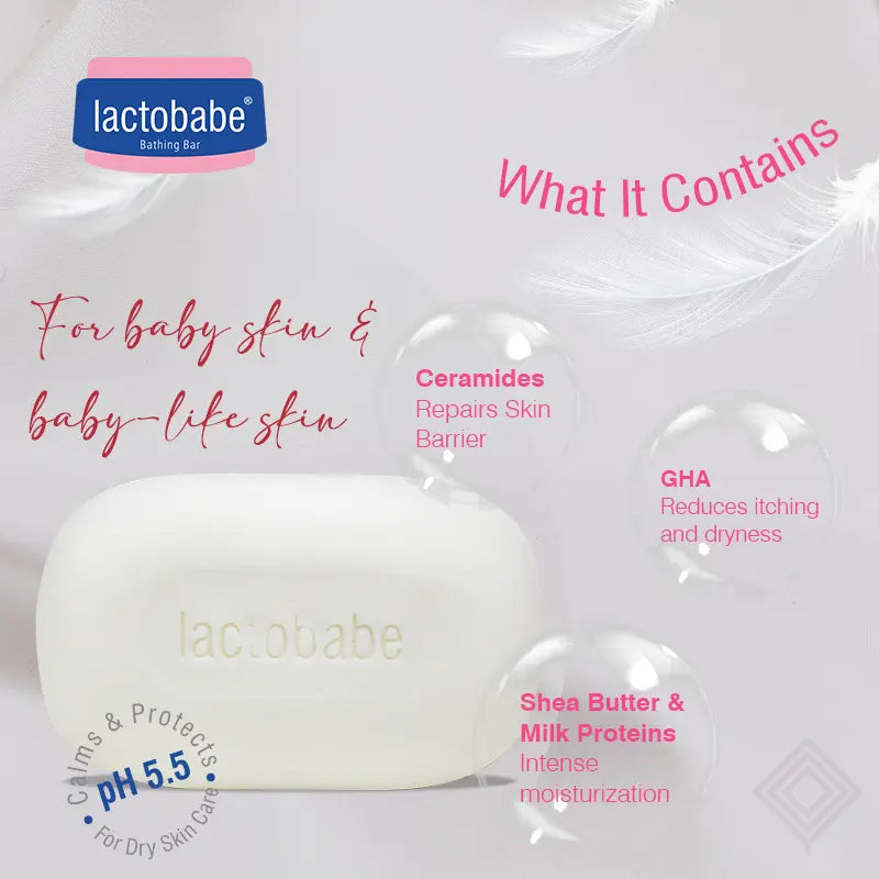 what-contains-lactobabe-bathing-syndet-bar