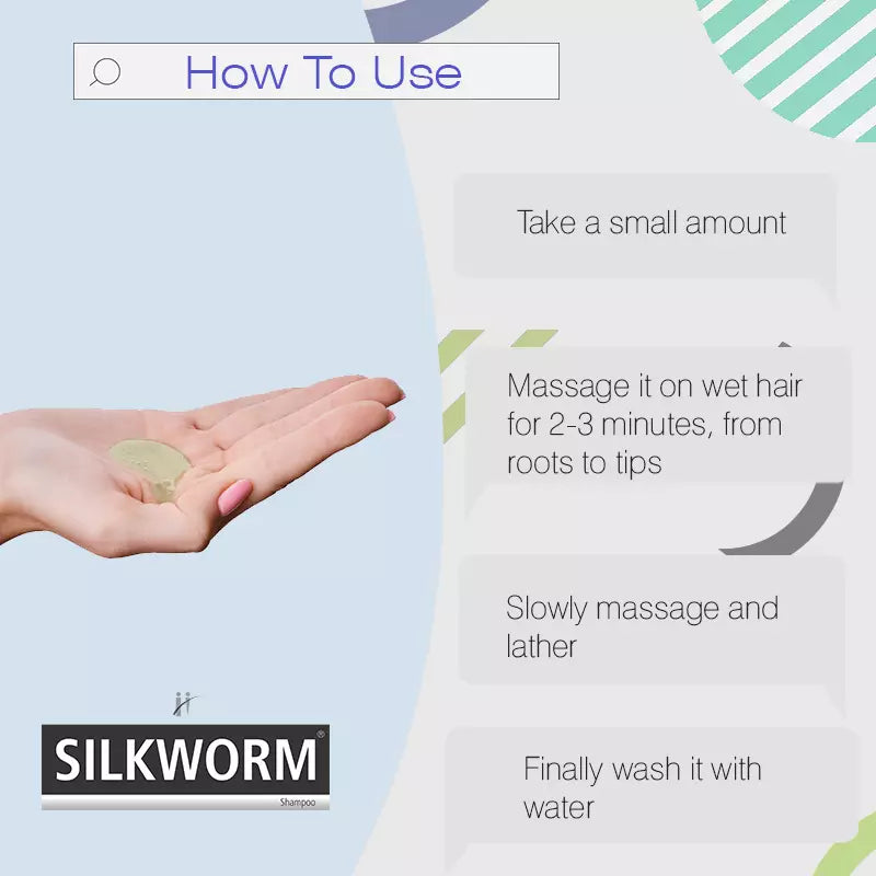 how to use silkworm hair conditioning shampoo